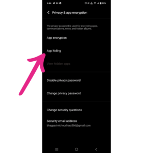 how to hide apps in vivo